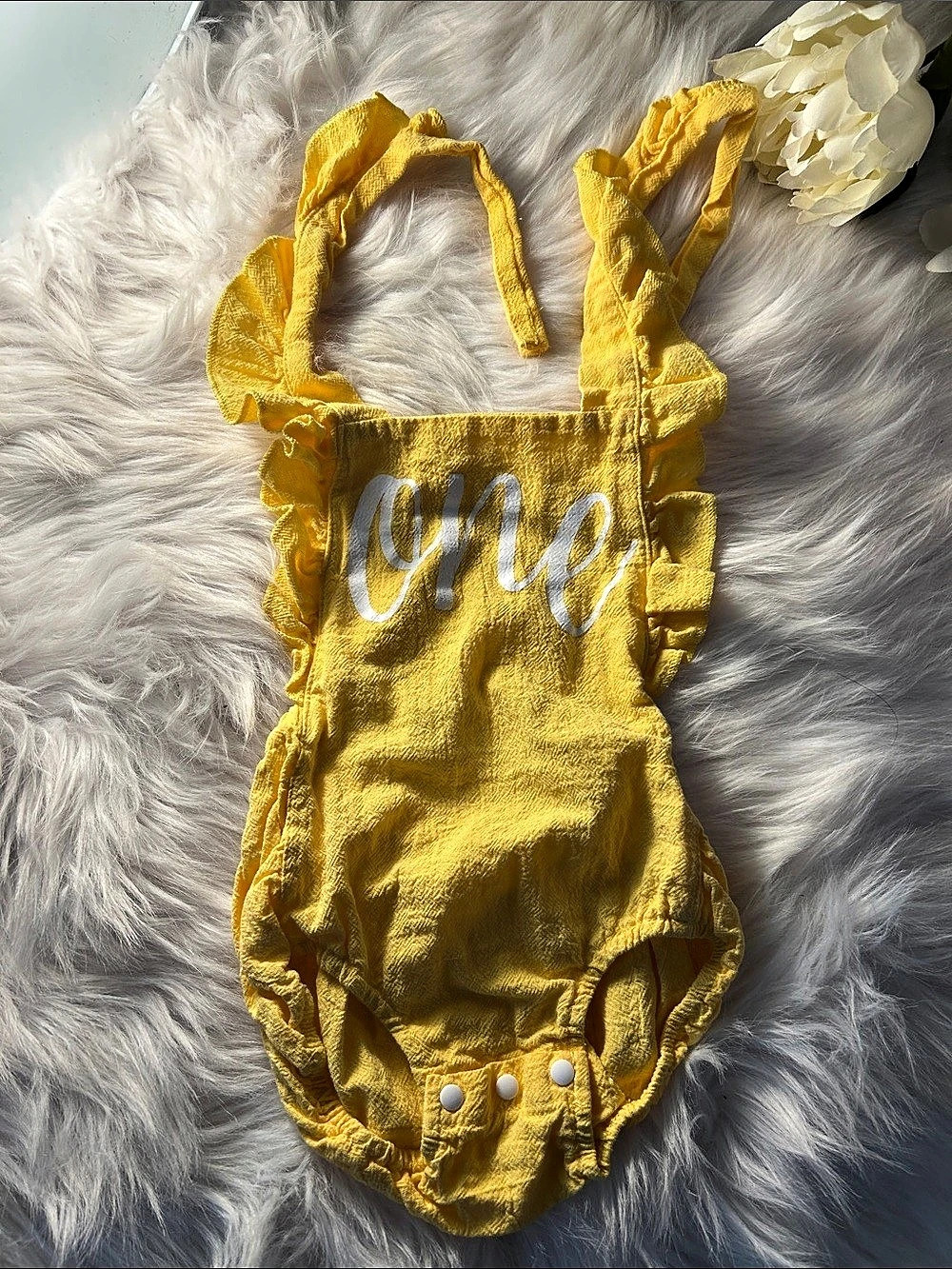 Yellow Baby Bodysuit Like New